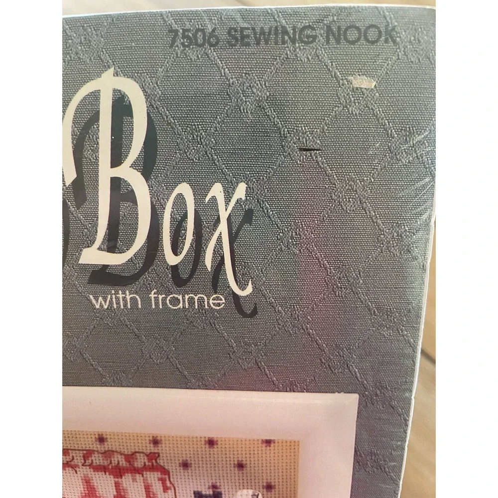 Designs for Needle Cross Stitch Kit SEWING NOOK Seamstress‎ 7506 Shadow Box NEW